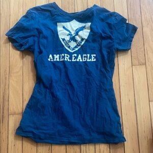 American Eagle Outfitters Blue Graphic Tee